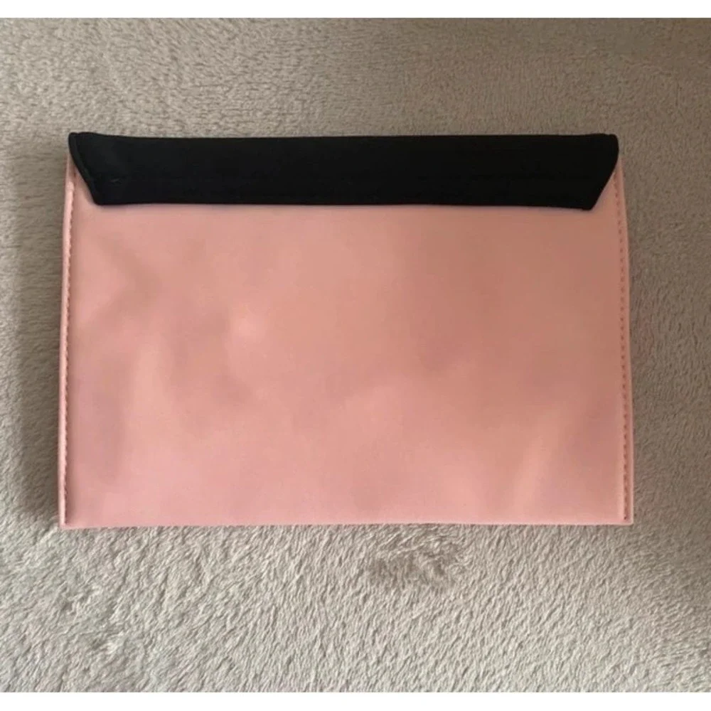 Prada Beauty Paradoxe Hand Pouch Pink‎ Black Envelope Pochette New
